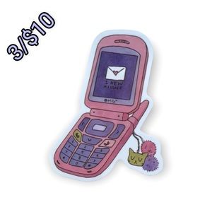 ✨3/$10✨Flip Phone Sticker
